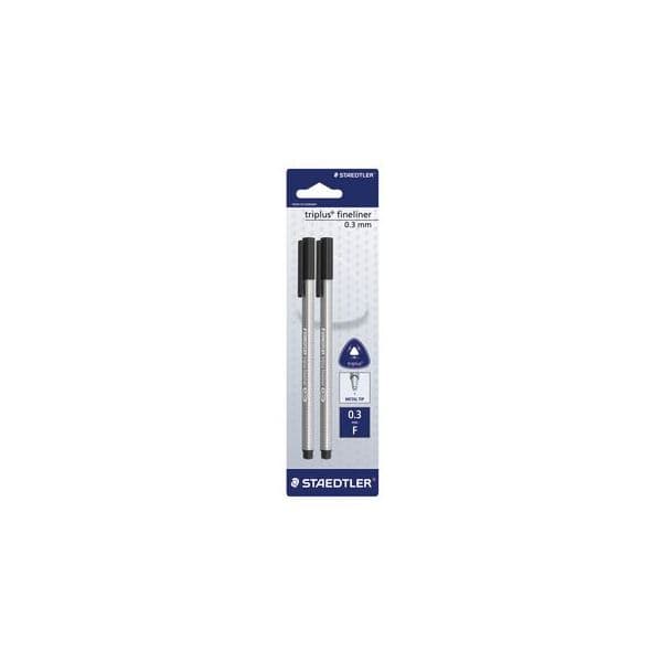 Staedtler Marcador F-liner Triplus Preto - 334-9 BK2D