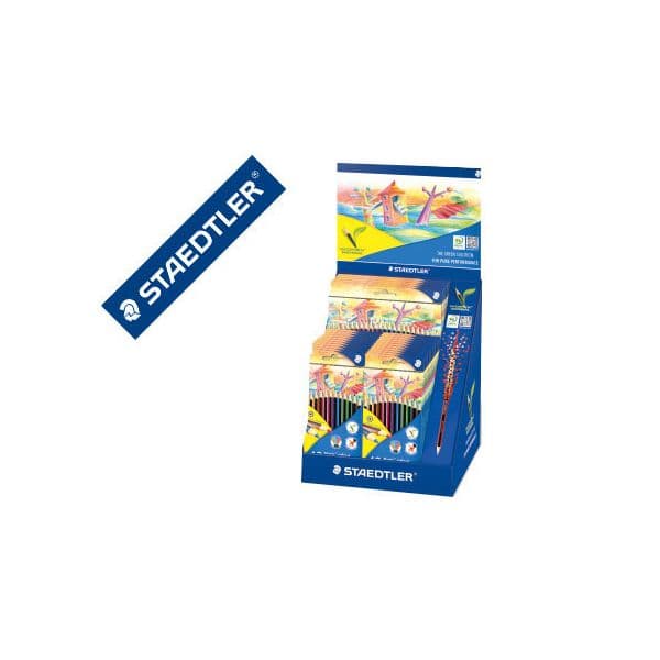 Staedtler Lápis de Cor Wopexecologico Expositor de 20 Caixas de 12 Cores + 5 Caixas de 24 Cores