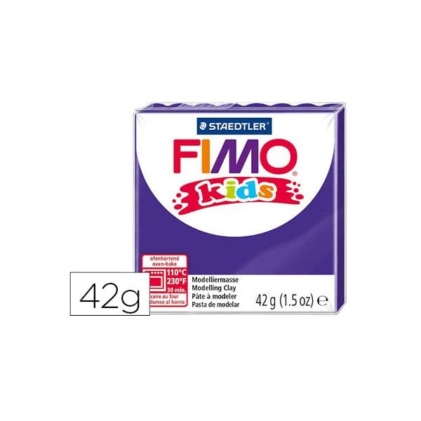 Staedtler Fimo Kids Pastilha 42 G. Pasta p/ Modelar Lilás