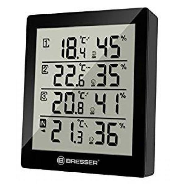 Bresser Temeo Hygro Quadro Weather Station, black