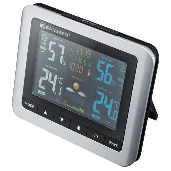 Bresser Estação Meteorológica com Tela Multicolorida Meteotemp Wtm Bresser Black