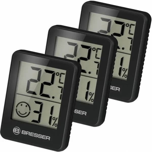 Bresser Estação Meteorológica Temeo Hygro Indicator 3-unit Set, Black