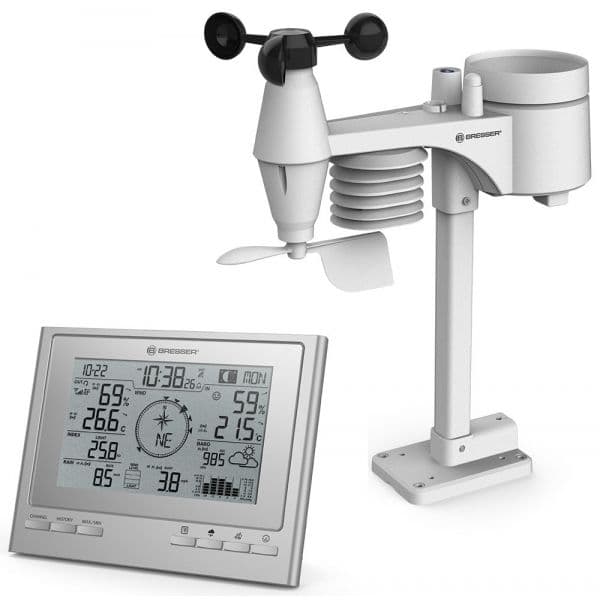 Bresser Estação Meteorológica 7-in-1 Climatescout Exclusive Line Weather Center, Silver
