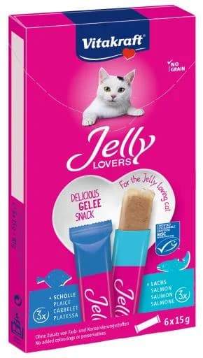 Vitakraft Jelly Lovers Salmão e Solha 6x15g