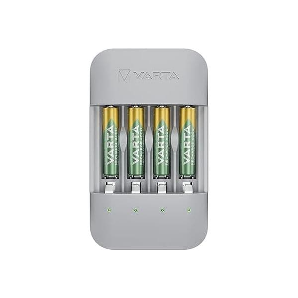 Varta 56813 Eco Charger Pro Recycled com 4 pilhas AAA 800 mAh