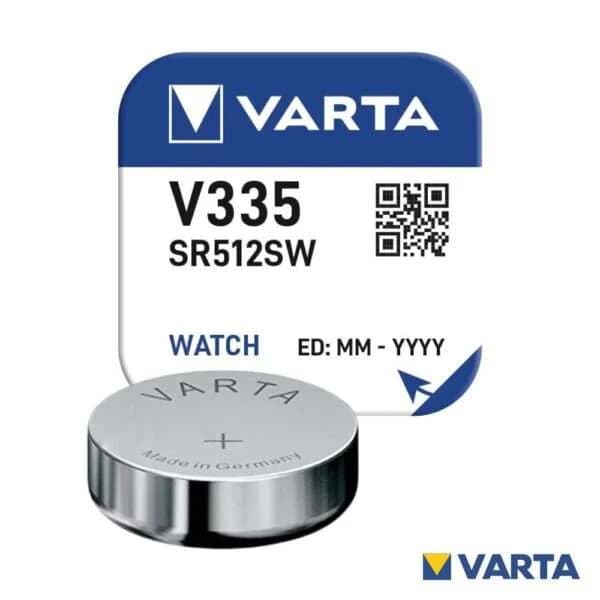 Pilha ?xido Prata Bot?o V335/SR512SW 1.55V VARTA
