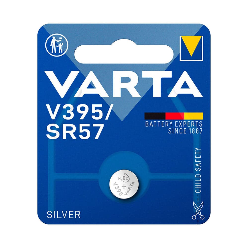 MICRO PILHA DE BOTÃO VARTA SILVER SR57 - V395 1,55V (BLÍSTER 1 UN