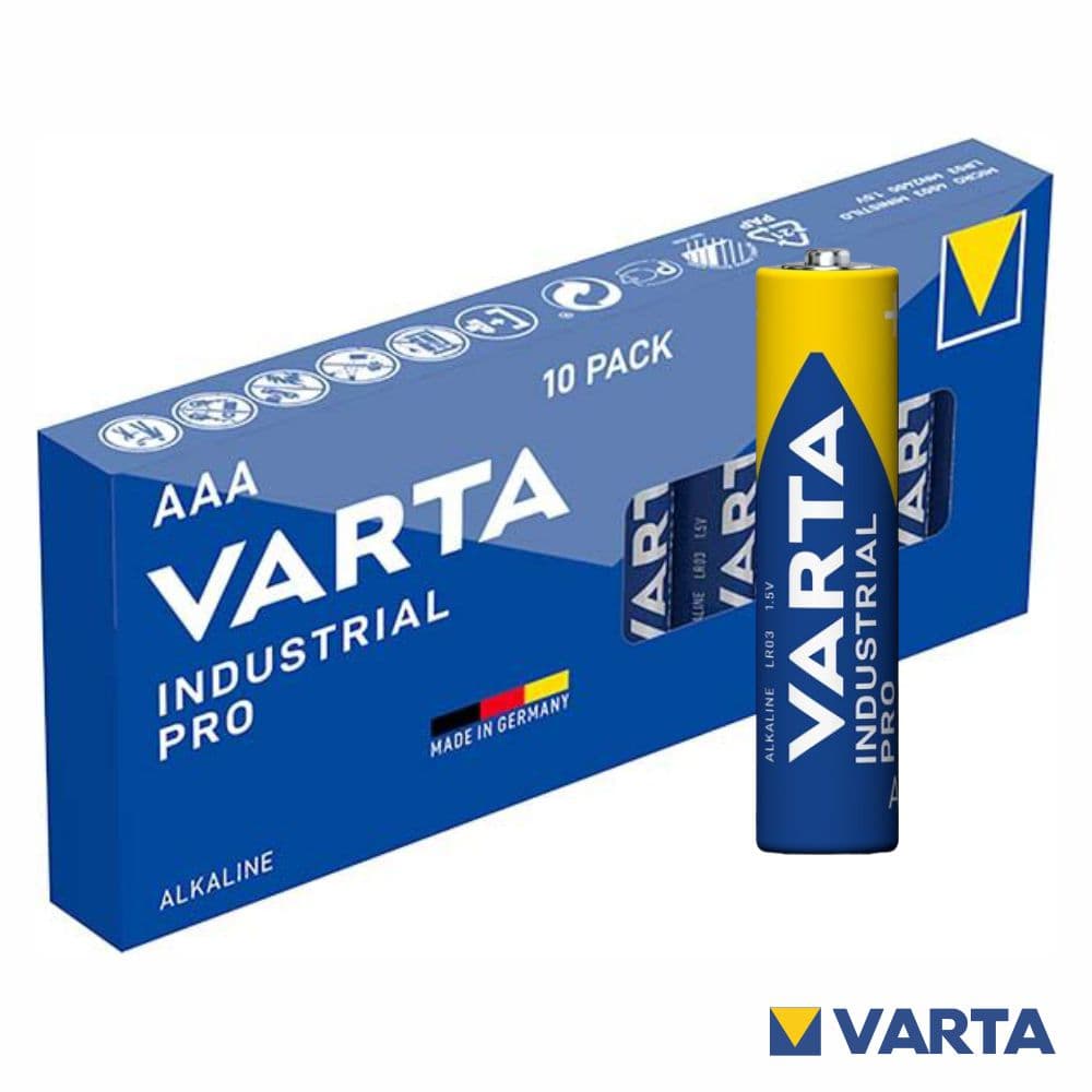 PILHA ALCALINA LR03AAA 1.5V 10X INDUSTRIAL PRO VARTA