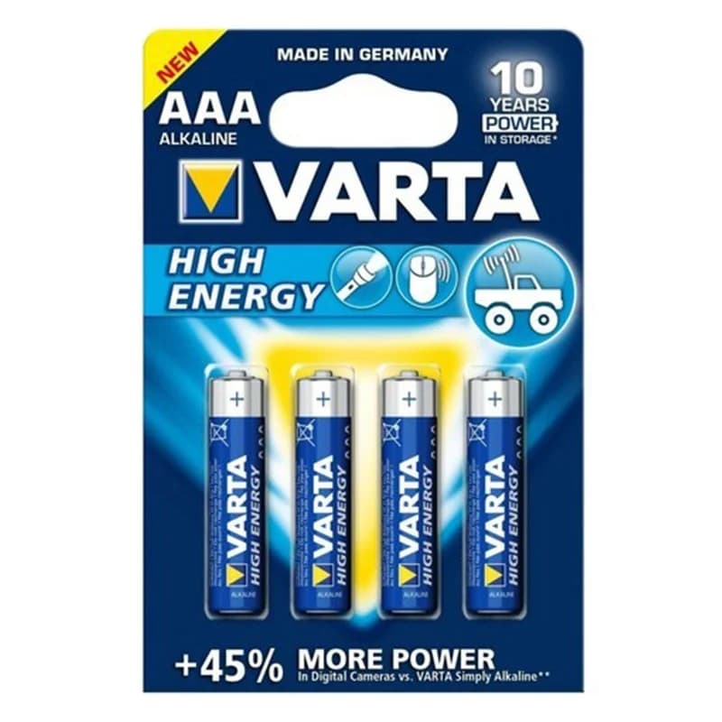 Varta Pilhas LR03 1.5V AAA High Energy Pack 4 Un.