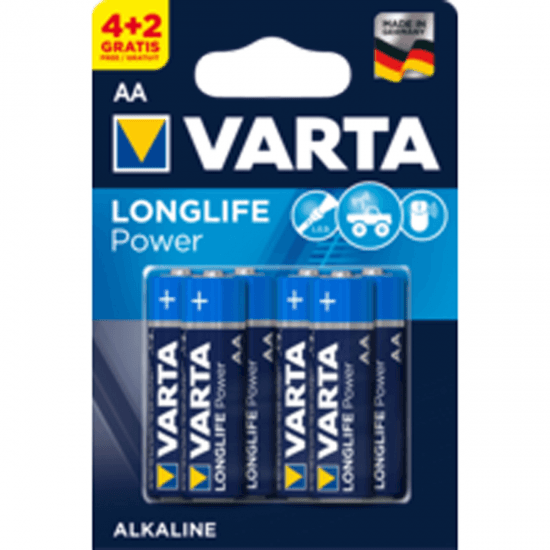 PILHA VARTA 490621436 LR6 AA 4+2 LONGLIFE EXT 1 BLI