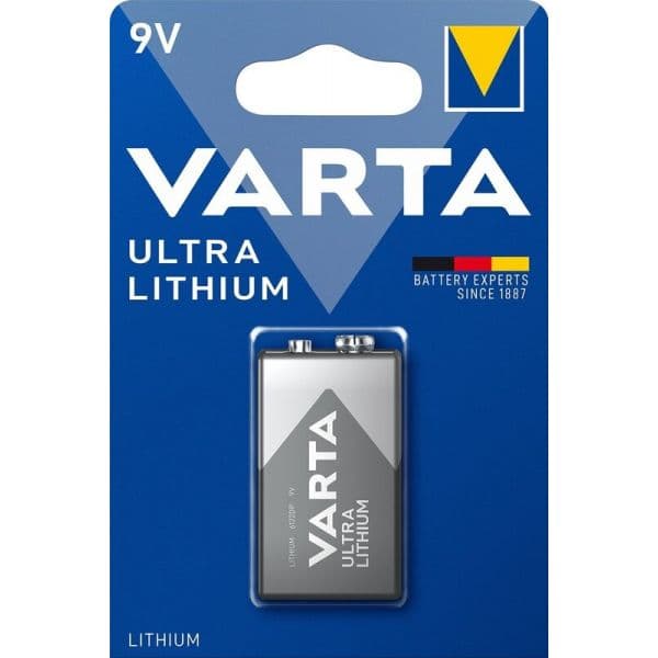 Pilha de Lítio profissional Varta (6122) 9V-1200mAh 1 Un. - 1966122