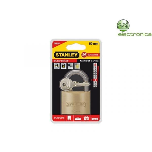 Stanley Cadeado Maciço C/ Alça Normal 50mm - S742-032