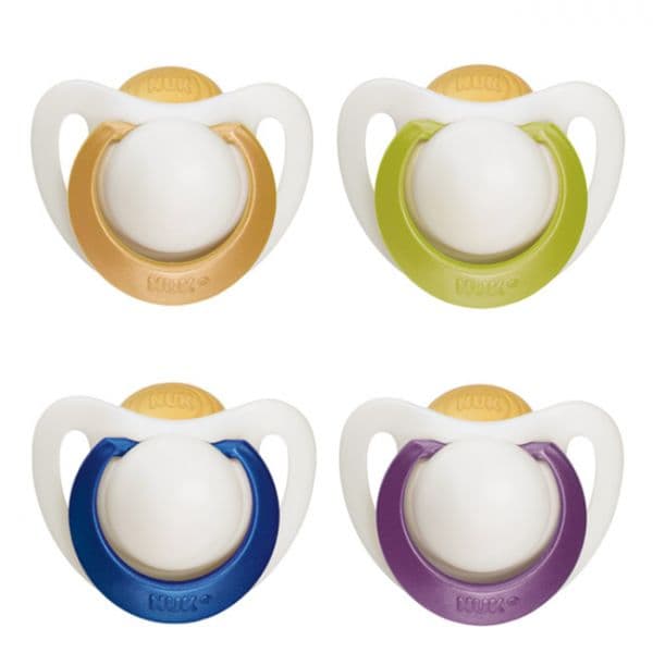 Nuk Chupeta Genius Latex 6m+ Yellow