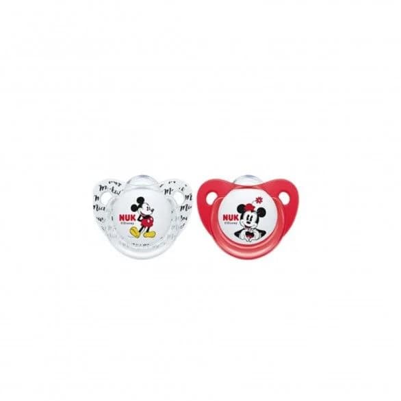 Nuk 2 Chupetas Silicone Mickey Mouse 0-6m