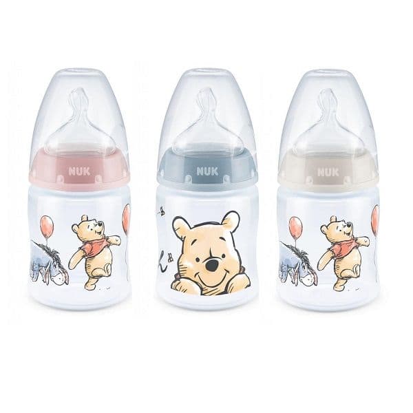 NUK First Choice Winnie the Pooh Biberão com Tetina Látex 0-6m 150ml Verde