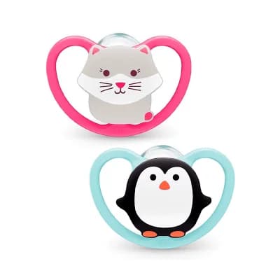 Nuk Space Silicone Chupeta 18-36m Panda/Mocho