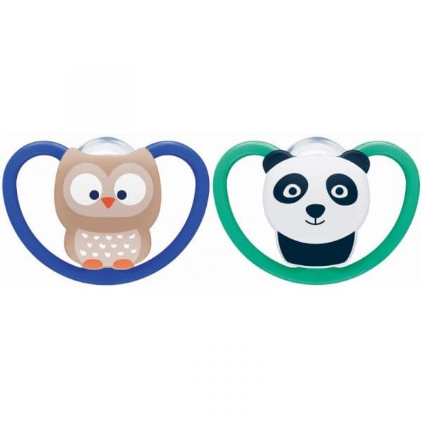 Nuk Space Silicone Chupeta 18-36m Panda/Mocho