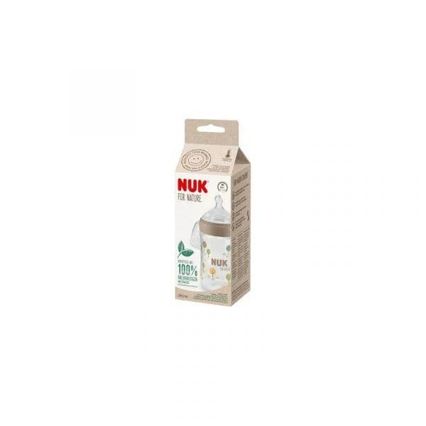 Nuk For Nature Biberão 260ml Creme Size M