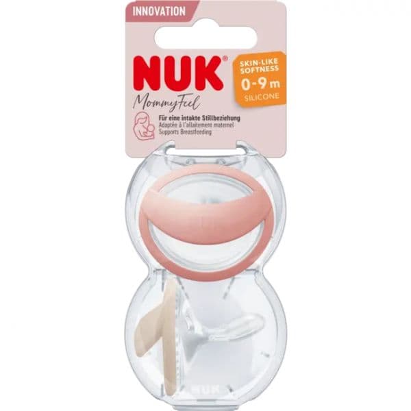 Nuk Chupeta Silicone Mommy Feel Rosa 0-9m 2 Unidades