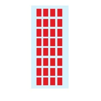 Herma Etiquetas 3642 Vermelho 5Fls 12x19mm 160 uds.