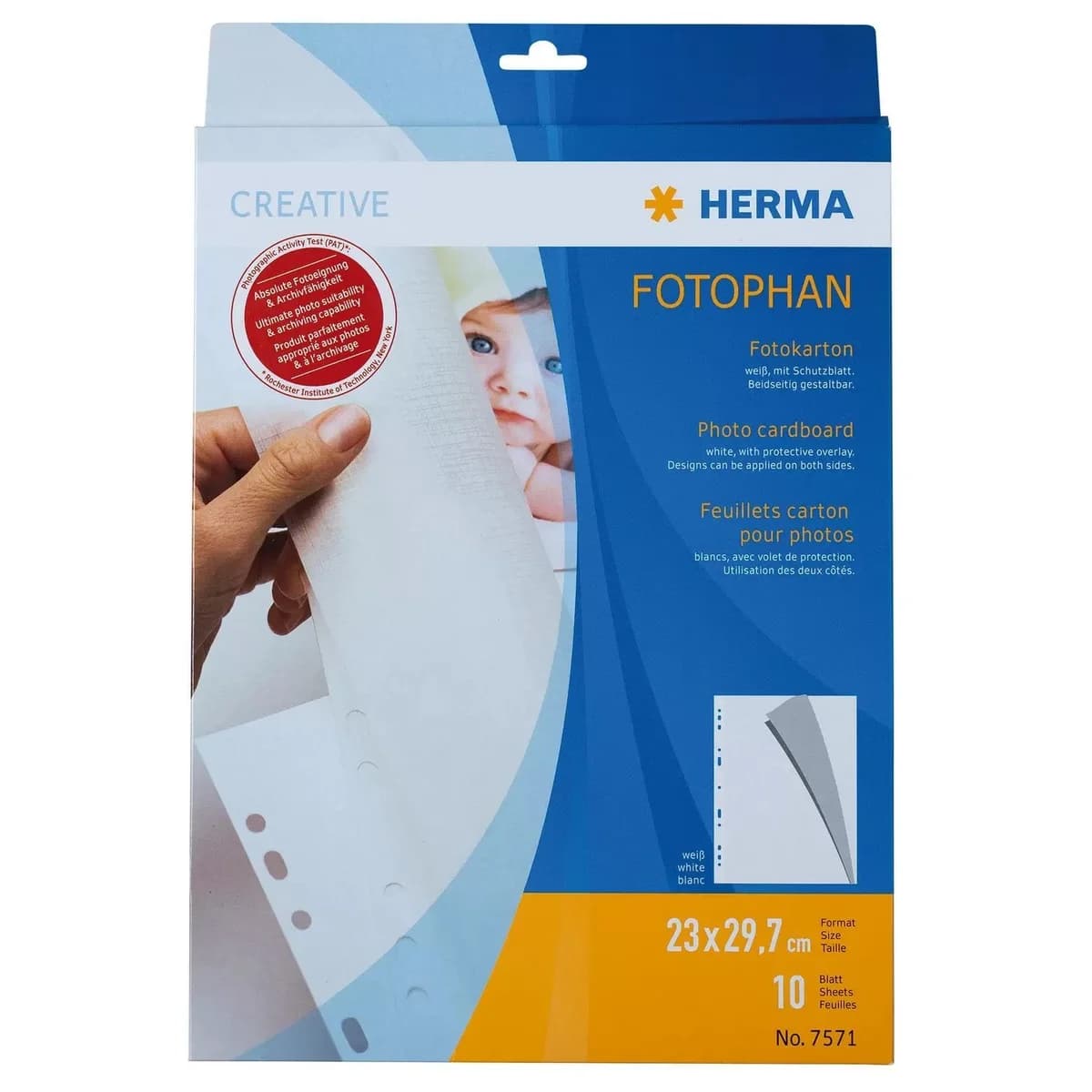 Herma Papel Fotográfico Cartão 230 x 297 mm Branco 10 Pcs