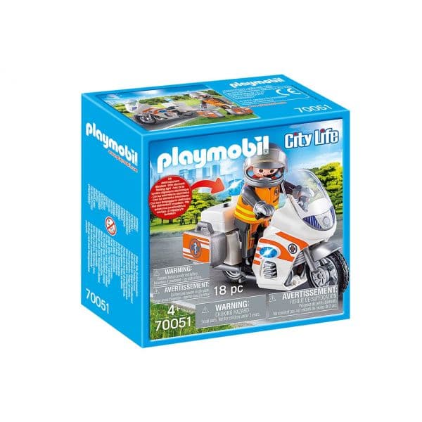 Playmobil City Life - Moto de Emergência Médica - 70051