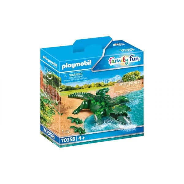Playmobil Family Fun Crocodilo com Bebés - 70358