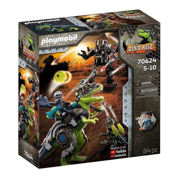 Playmobil Dino Rise T-rex: Batalha de Gigantes 70624