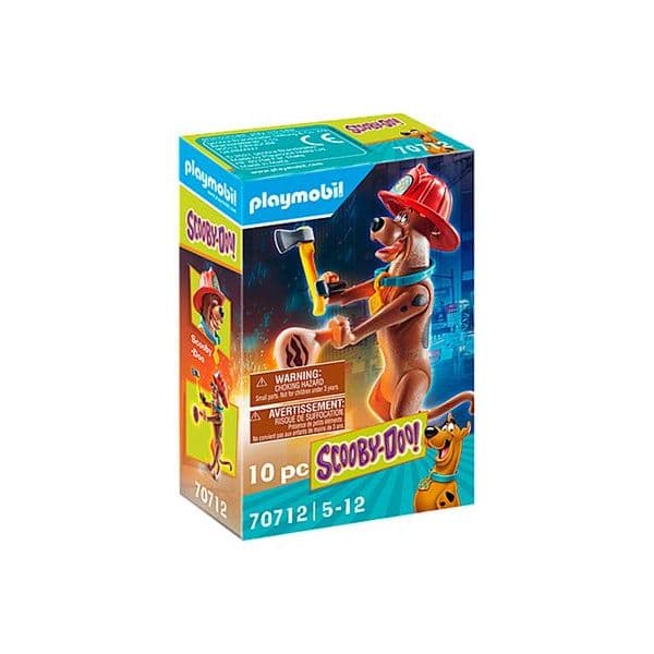 Playmobil Figuras de Ação Scooby Doo Firefighter Playmobil 70712 (10 Pcs)