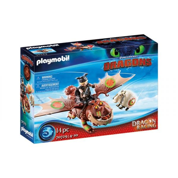 Playmobil Dragons: Dragon Racing Perna-de-Peixe e Carne Alada - 70729