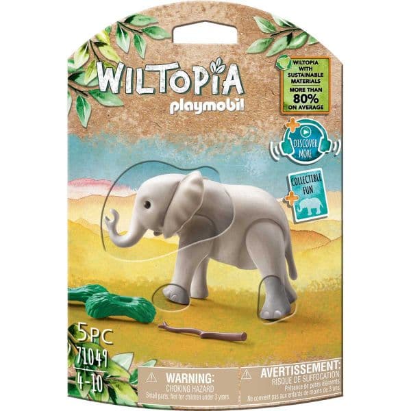Playmobil: Wiltopia - Elefante Jovem 5 Peças - 71049