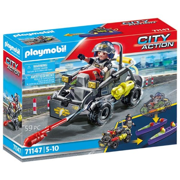 Playmobil: Forças Especiais - Quad Multi Terreno 5+ - 71147