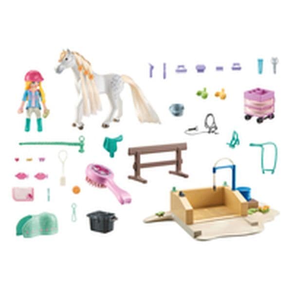 Playmobil Horses of Waterfall Set de Limpeza com Isabella e Lioness - 71354