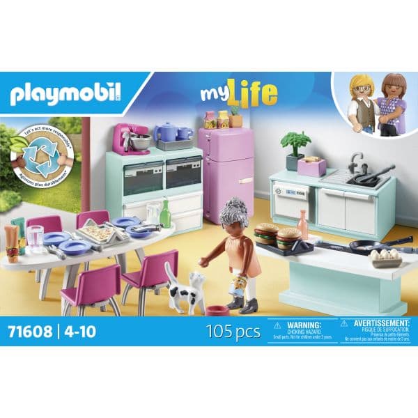 Playmobil My Life Cozinha com Mesa de Jantar - 71608