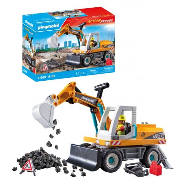 Playmobil Action Heroes Escavadora Grande 32 Peças
