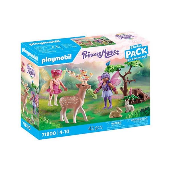 Playmobil Princesa Fadas Mágicas com Pacote de Animais da Floresta - 70176