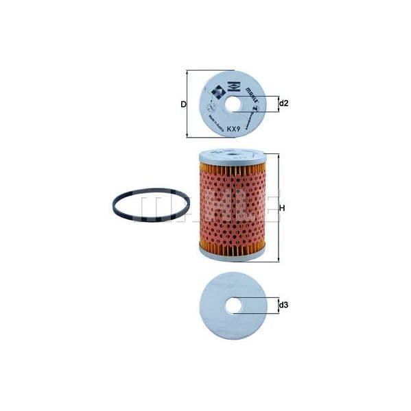 Mahle Filters Filtro de Combustível - KX9D