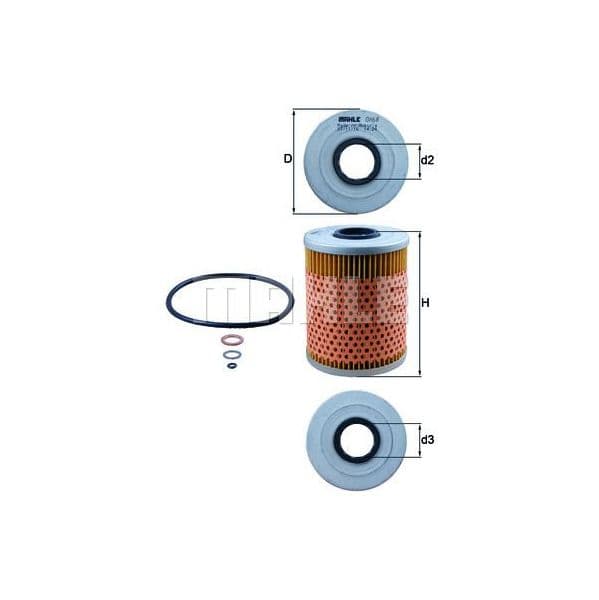 Mahle Filters Filtro de Óleo - OX68D