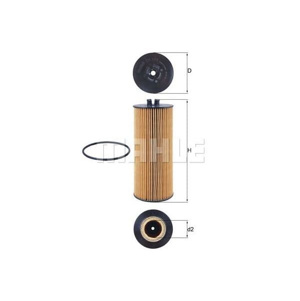 MAHLE FILTERS Filtro de Óleo - OX174D