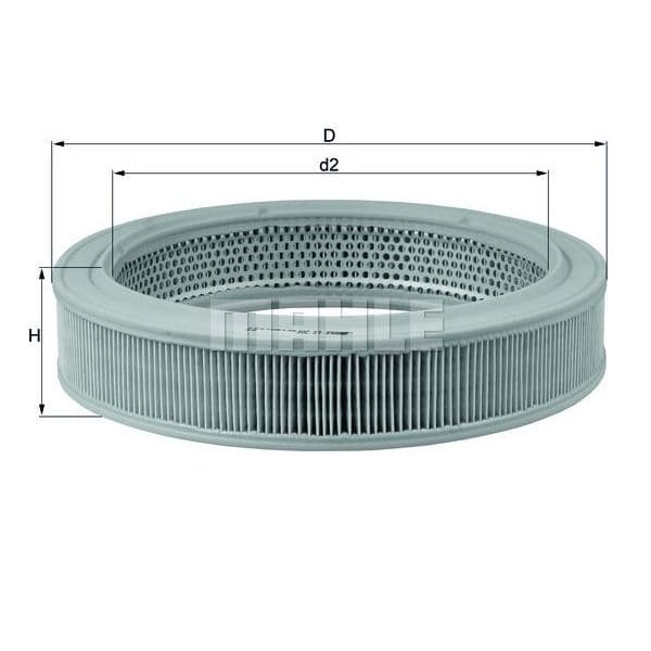 Mahle Filters Filtro de Ar - LX208