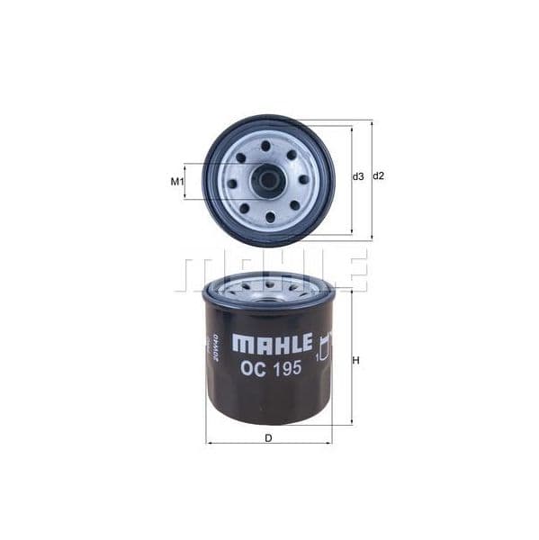 Mahle Filters Filtro de Óleo - OC195