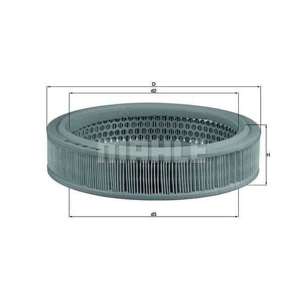 Mahle Filters Filtro de Ar - LX160