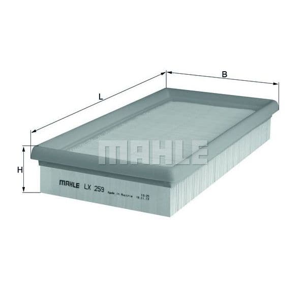 Mahle Filters Filtro de Ar - LX259