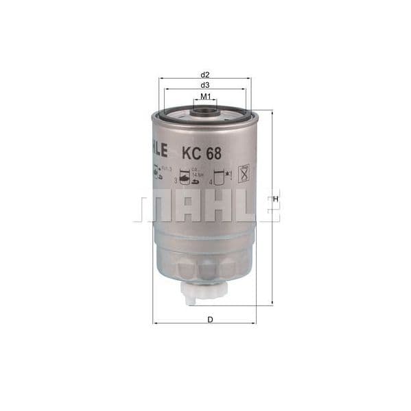 Mahle Filters Filtro de Combustível - KC68
