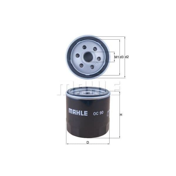 Mahle Filters Filtro de Óleo - OC90