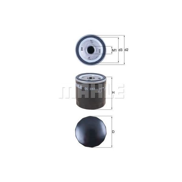 Mahle Filters Filtro de Óleo - OC243