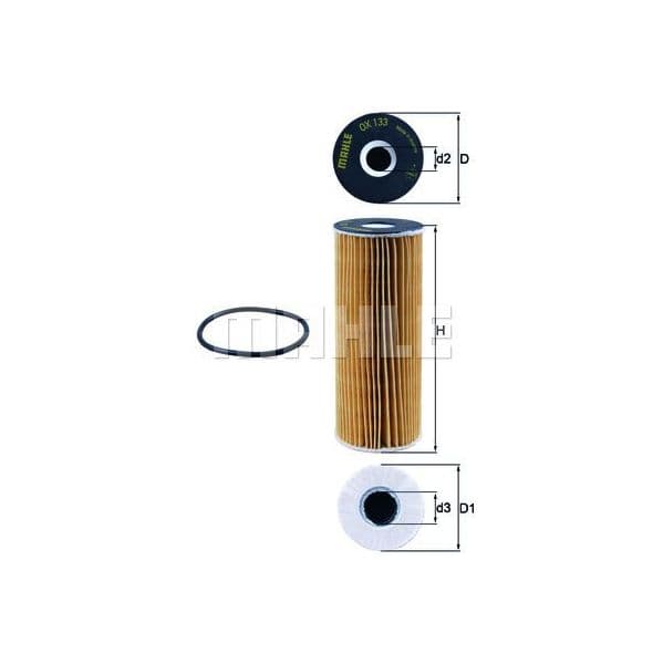 MAHLE FILTERS Filtro de Óleo - OX133D