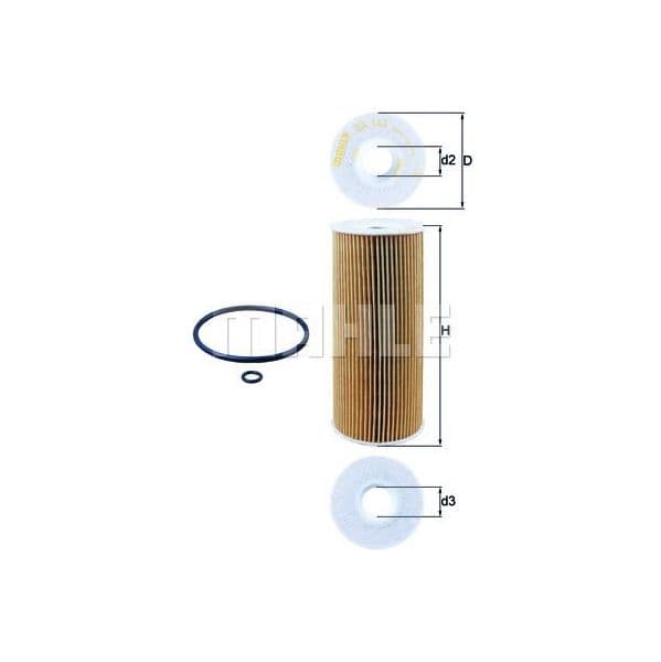 MAHLE FILTERS Filtro de Óleo - OX143D