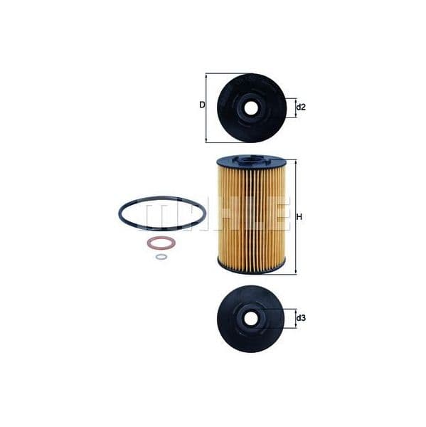 MAHLE FILTERS Filtro de Óleo - OX150D