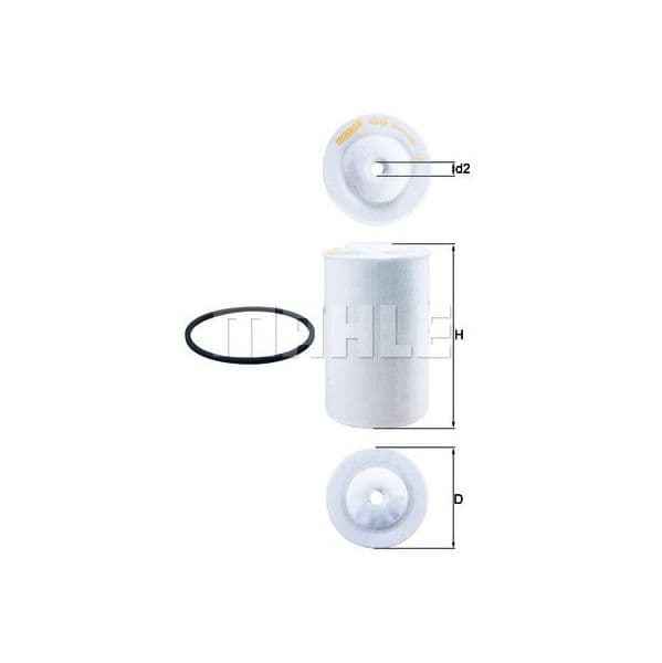 Mahle Filters Filtro de Combustível - KX65D
